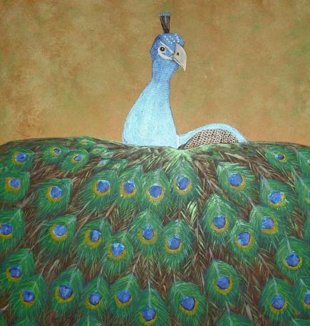 Pfau    (60x60)